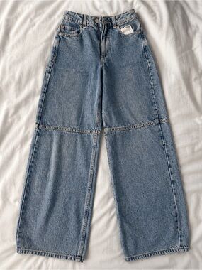 Garage Light Blue Wide-Leg Jeans
